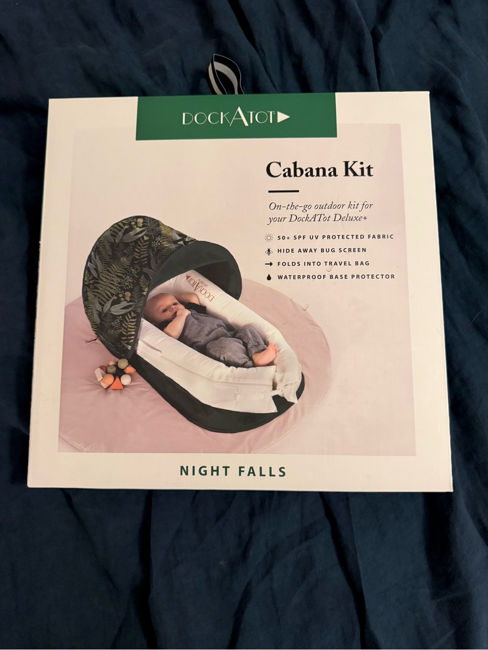 DockATot Cabana Kit - Night Falls (Black & Cream)